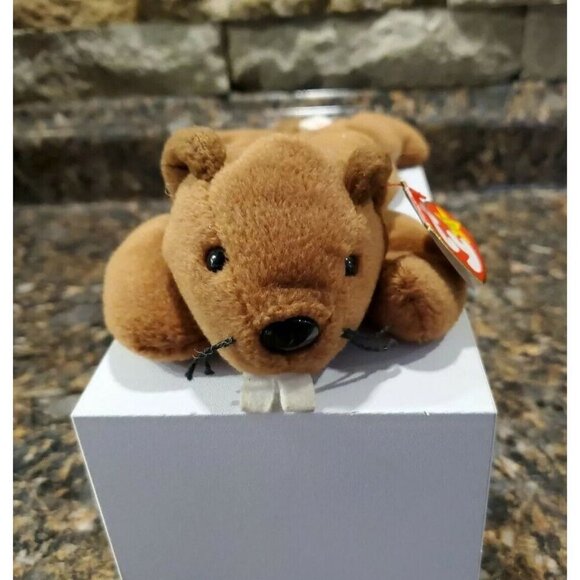NWT Ty Beanie Baby Bucky 1995 Beaver - Picture 3 of 7